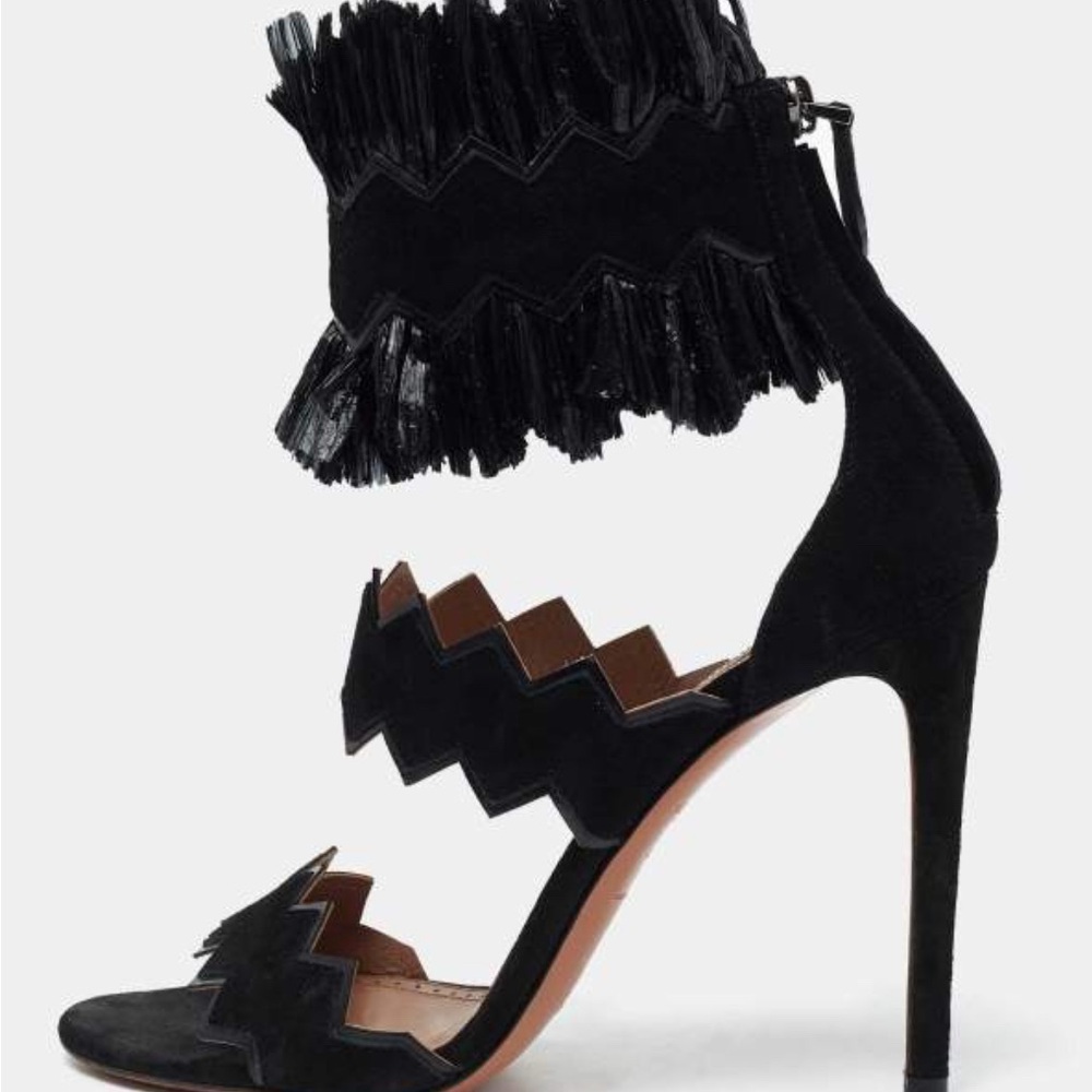 Elegant Black High Heel Sandals
